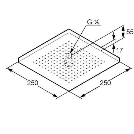 Верхний душ Kludi A-Qa 6653105-00