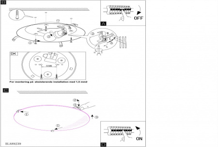 Накладной светильник Eglo Mars 1 89238