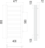 Аврора П8 400х800 бп500 Полотенцесушитель TERMINUS