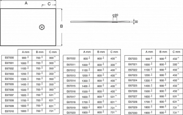 Душевой поддон 140х80 Jacob Delafon Singulier E67015-MGZ серый шелк