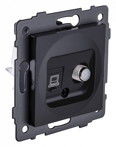 ТВ-розетка и SAT-розетка оконечная без рамки Kollinger  REA-022BM