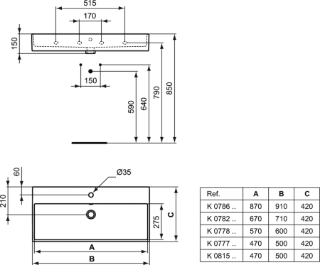 Раковина Ideal Standard Strada K078601