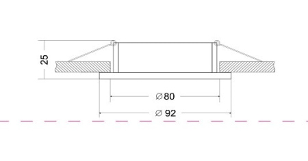 Встраиваемый светильник Maytoni Atom DL023-2-01B