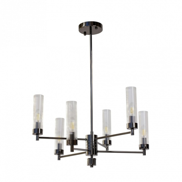 Люстра на штанге AM-Group INDIGO INDIGO SP6 PEARL BLACK
