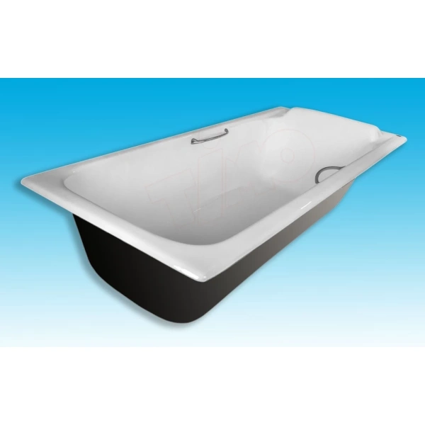 Ванна чугунная Timo Tarmo Н0000080 180x80 см, с ручками, антискользящим покрытием, белый