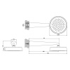 Верхний душ Gessi Cono 45151#030 медь