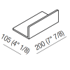 Полочка Agape Dot line ADTL0465Z белый