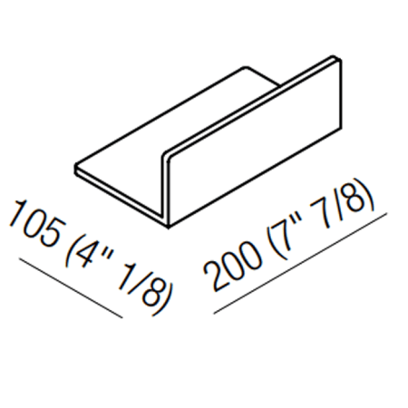Полочка Agape Dot line ADTL0465Z белый