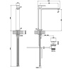 Смеситель для раковины Gessi Eleganza 46003#087 золото