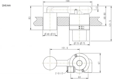 Скрытая часть для смесителя Bravat Built-in D968K-ENG