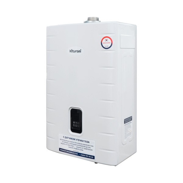 Котел газовый KITURAMI World Alpha S-35 настенный, 2 конт., закр.кам.сгор. нерж.