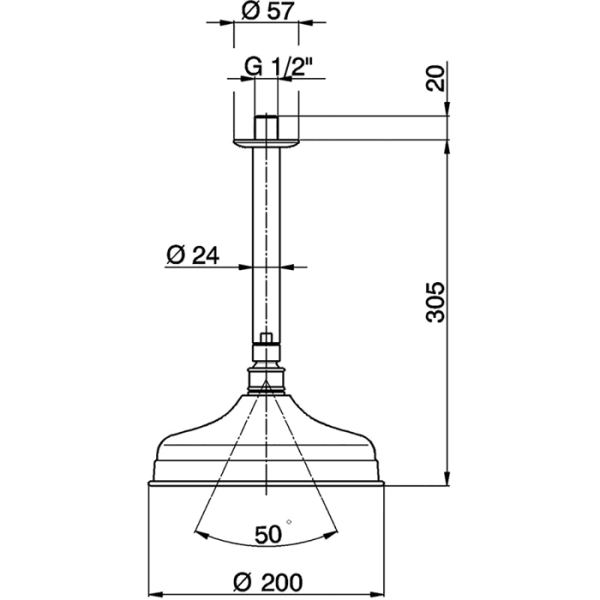 Верхний душ Cisal Shower DS01341021