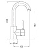 Смеситель для раковины Cezares Olimp OLIMP-LSM2-02-L