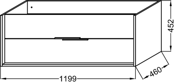 Тумба под раковину Jacob Delafon Vivienne 120 EB1509-E52-N18 дуб табак белый