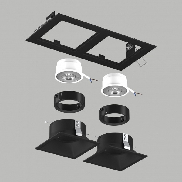 Встраиваемый светильник Lightstar Domino D5270707BMOD