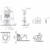 Комплект унитаз Vitra Normus 9773B003-7201 с инсталляцией