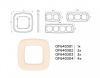 Рамка на 4 поста Ambrella Volt Coint OF640304