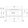 Акриловая ванна 180x80 см Duravit DuraStyle 700298000000000