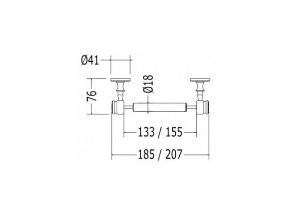 Держатель туалетной бумаги Devon&Devon First Class DD33100CR