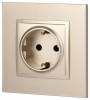 Розетка с заземлением и со шторкой, без рамки Эра Эра Elegance 14-2102-04