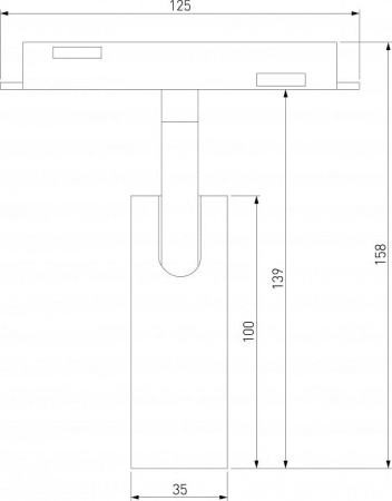 Светильник на штанге Elektrostandard Slim Magnetic a062794