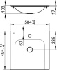 Раковина Keuco Plan 50 32940315001