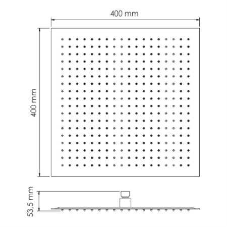 Верхний душ WasserKRAFT A119