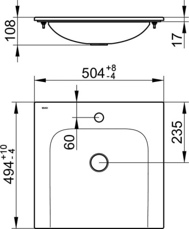 Раковина Keuco Plan 50 32940315001