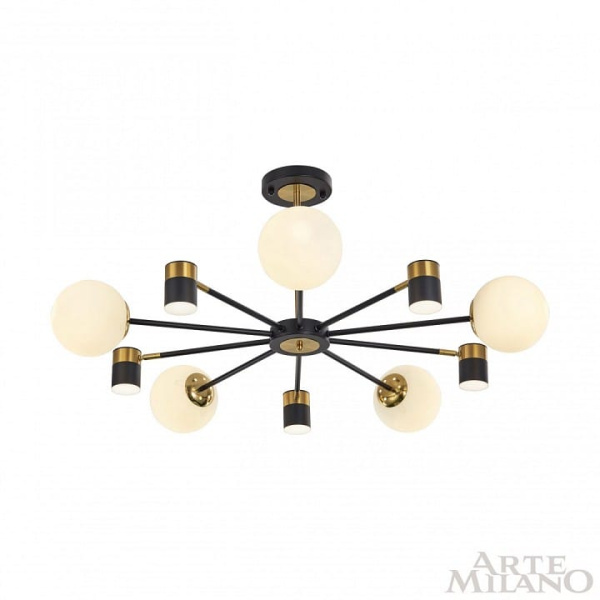 Люстра на штанге Arte Milano Ferrara-71040 274802/10 BK/GD