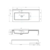 Раковина 100x45 см Акватон Квадро Про 1A733331QA01L
