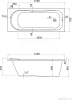 Акриловая ванна Santek Tenerife 150x70 1WH302213
