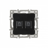 Розетка двойная RJ-12 и Ethernet RJ-45, без рамки Arlight SCT 045337