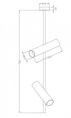 Светильник на штанге Maytoni Elti C021CL-02W