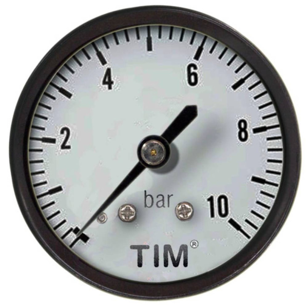 Манометр аксиальный TIM 6 бар Y-50T-6bar