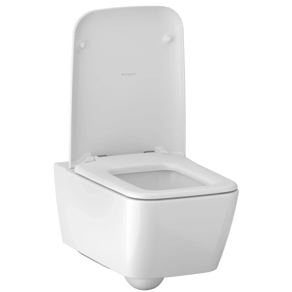Унитаз подвесной Geberit iCon Square 201950000 безободковый, белый