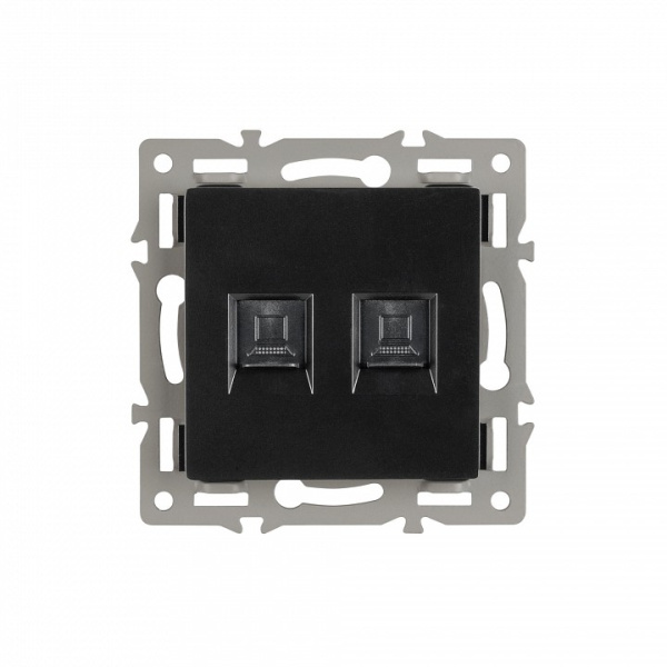 Розетка двойная RJ-12 и Ethernet RJ-45, без рамки Arlight SCT 045337