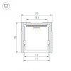 Профиль накладной Arlight SL-SLIM 059789