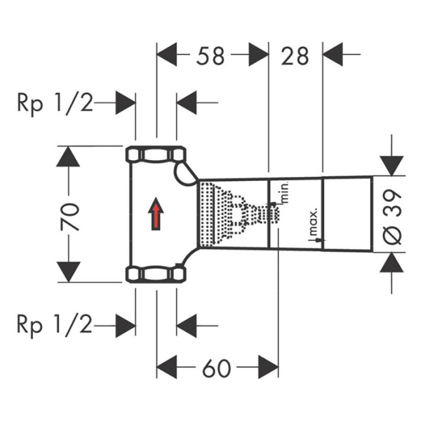 Встраиваемая часть запорного вентиля Axor 16974180