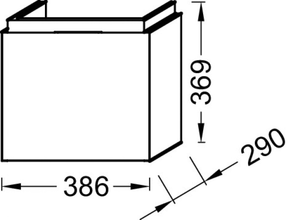 Тумба под раковину 40 см Jacob Delafon Formilia EB1096-N14 серый антрацит