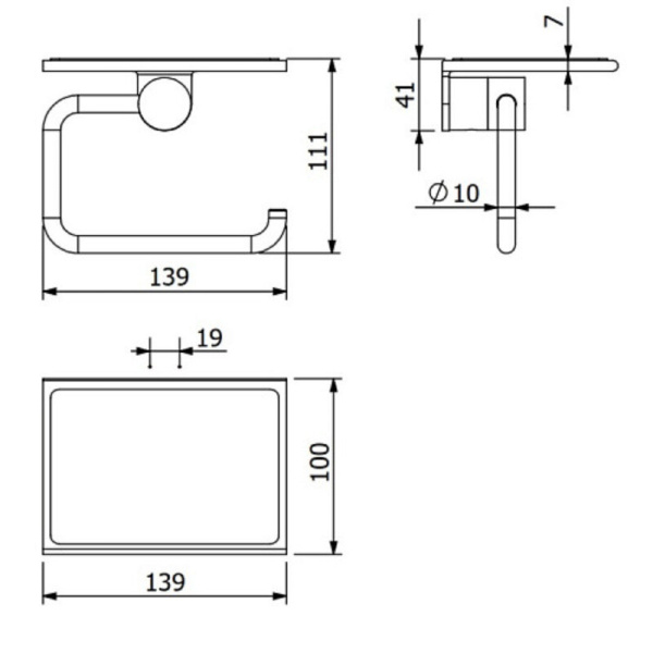 Держатель туалетной бумаги Kludi Vela R 5897105