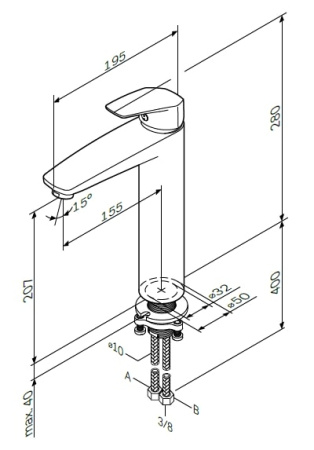 Смеситель для раковины Am.Pm Gem F9092000