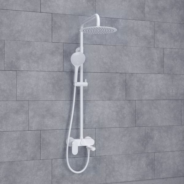 Душевая стойка WasserKRAFT A185.257.155.WM белый матовый