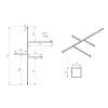 Каркас для ванны 158x97 Eurolux Sparta E5016090048