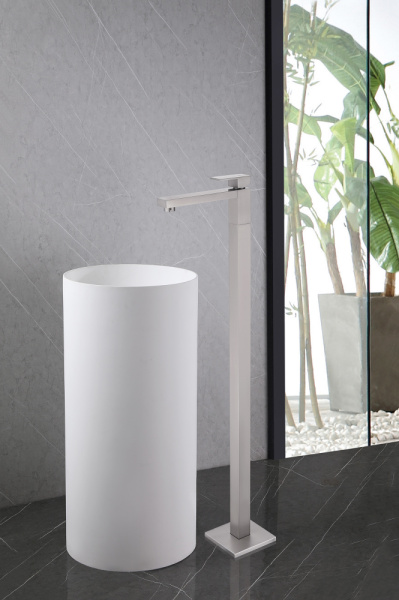 Смеситель для раковины Abber Daheim AF8241SP напольный сатин