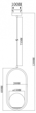 Подвесной светильник Moderli Klaster V11585-1P