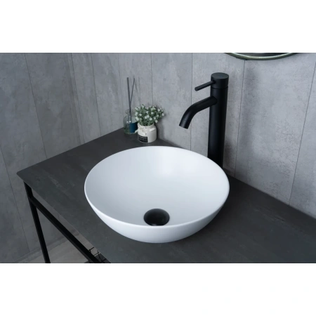 Раковина-чаша GID 9081wm 36x36 см, накладная, белый матовый