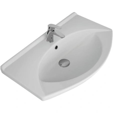 Раковина Misty Лагуна 28230 76x48 см, накладная, подвесная, белый