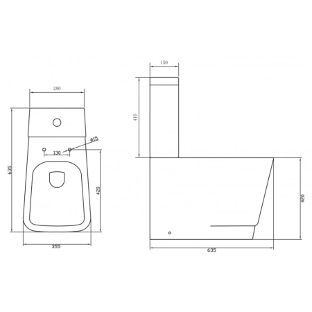 Бачок для унитаза BelBagno Romina BB121T белый