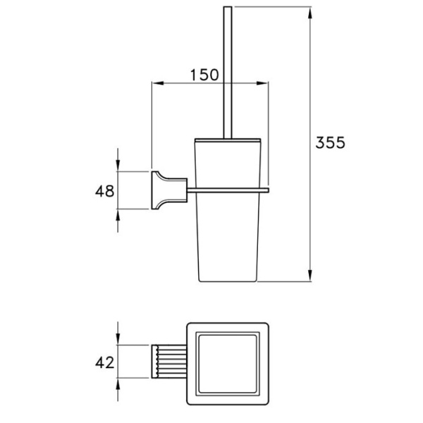 Ершик для унитаза Stella Casanova CS 10017 CR00