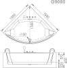 Акриловая ванна Gemy G9080